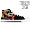 Mickey Day Of The Dead White Women's Classic High Top Canvas Shoes