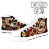Mickey Day Of The Dead White  Men’s Classic High Top Canvas Shoes
