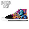Stitch Sunset Sounds White Women's Classic High Top Canvas Shoes