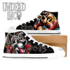 Lady & The Tramp White Women's Classic High Top Canvas Shoes