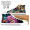 Alice In Wonderland Melted Dreams White Men’s Classic High Top Canvas Shoes