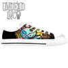 Stitch Crayon Graffiti White MENS Canvas Shoes