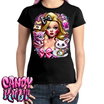 Alice In Retroland Candy Kult  - Ladies T Shirt