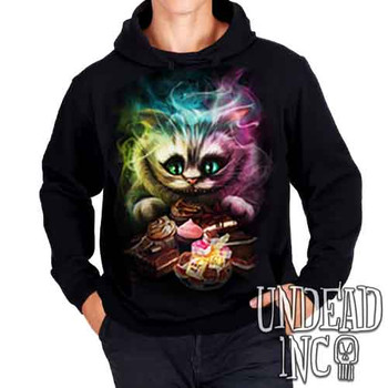 Tim Burton Cheshire Cat - Mens / Unisex Fleece Hoodie