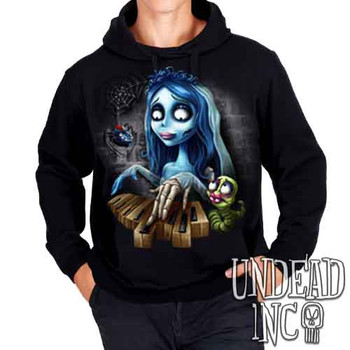 Corpse Bride Piano - Mens / Unisex Fleece Hoodie