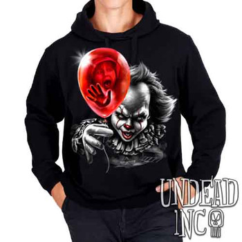 IT Pennywise Balloon Black & Grey - Mens / Unisex Fleece Hoodie