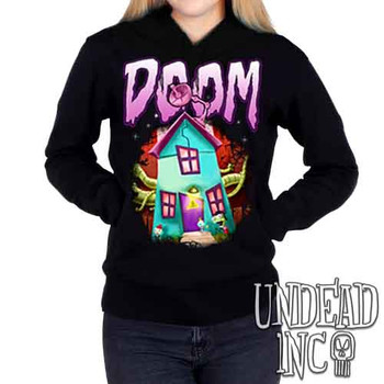 Invader Zim Gir House Of DOOM - Ladies / Juniors Fleece Hoodie