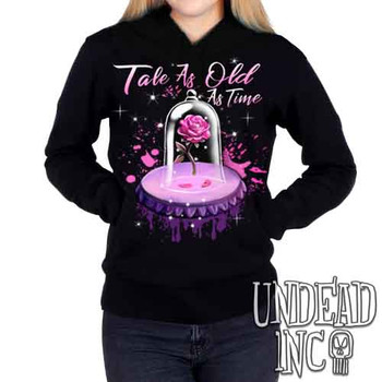 Tale As Old As Time Enchanted Rose - Ladies / Juniors Fleece Hoodie