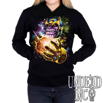 Thanos Destroyer Of Worlds - Ladies / Juniors Fleece Hoodie