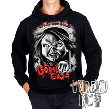Chucky Bad Guys Black & Grey - Mens / Unisex Fleece Hoodie