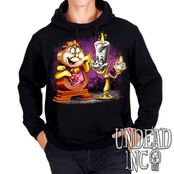 Cogsworth & Lumiere Enchanted - Mens / Unisex Fleece Hoodie