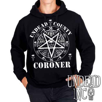 Undead Inc County Coroner - Mens / Unisex Fleece Hoodie