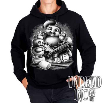 Mini Puft Madness Black & Grey - Mens / Unisex Fleece Hoodie