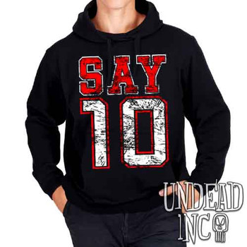 SAY 10 - Mens / Unisex Fleece Hoodie