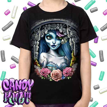 Corpse Bride Waiting For You Fright Candy  -  Kids Unisex Girls and Boys T shirt