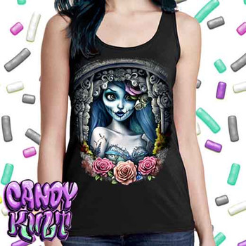 Corpse Bride Waiting For You Fright Candy - Ladies Singlet Tank