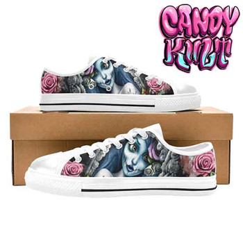 Corpse Bride Waiting For You Fright Candy White LADIES Canvas Shoes