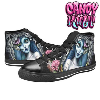 Corpse Bride Waiting For You Fright Candy Women's Classic High Top Canvas Shoes