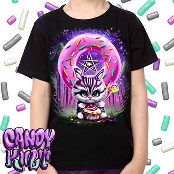 Bunny Donut Pentagram Fright Candy -  Kids Unisex Girls and Boys T shirt