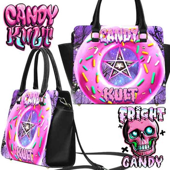 Candy Kult Donut Pentagram Crossbody Handbag