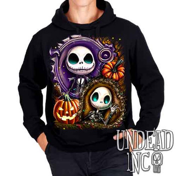 Jack Skellington Pumpkin Patch - Mens / Unisex Fleece Hoodie