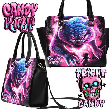 Cheshire Werecat Fright Candy Crossbody Handbag