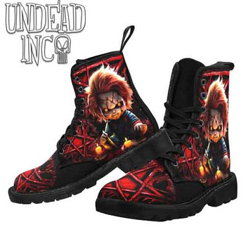 Chucky Pentagram MENS Undead Inc Boots