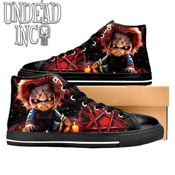 Chucky Pentagram Men’s Classic High Top Canvas Shoes