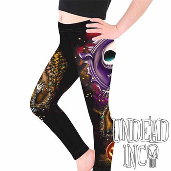 Jack Skellington Pumpkin Patch Kids Leggings