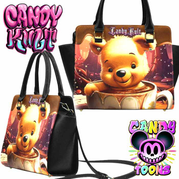 Don't Bother Me Before Coffee Candy Toons Crossbody Handbag