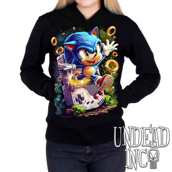 Sonic Blast From The Past - Ladies / Juniors Fleece Hoodie