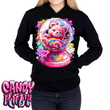 Care-A-Lot Gumball Machine Retro Candy - Ladies / Juniors Fleece Hoodie