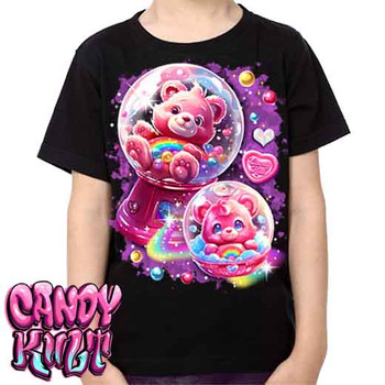 Gumball Wishes Retro Candy - Kids Unisex Girls and Boys T shirt