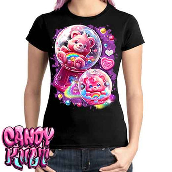 Gumball Wishes Retro Candy - Ladies T Shirt