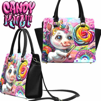 Rainbow Lollipop Unicorn Candy Kult Crossbody Handbag