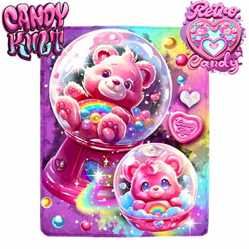 Gumball Wishes Retro Candy Micro Fleece Blanket