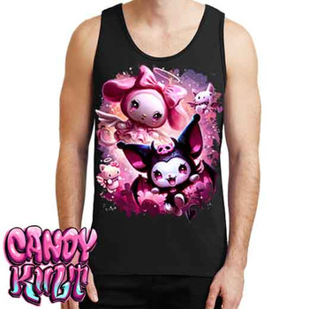 Good Vs Evil Kawaii Candy - Mens Tank Singlet