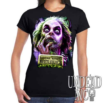 Beetlejuice Say It 3 Times - Ladies T Shirt