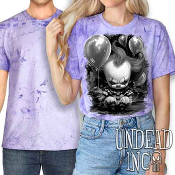 Little Pennywise Black & Grey - UNISEX COLOUR BLAST PURPLE T-Shirt