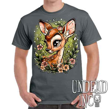 Bambi Tattoo Art - Men's Charcoal T-Shirt