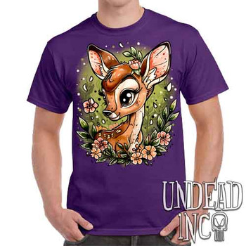 Bambi Tattoo Art - Men's Purple T-Shirt
