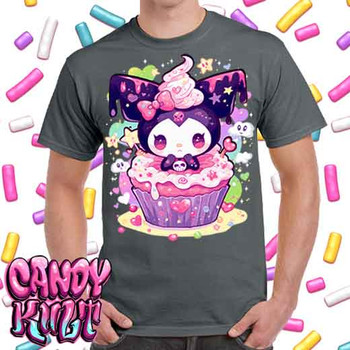 Spookycore Cupcake Kawaii Candy - Men's Charcoal T-Shirt