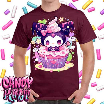 Spookycore Cupcake Kawaii Candy - Men's  Maroon T-Shirt