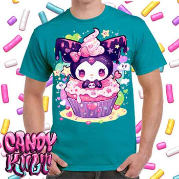 Spookycore Cupcake Kawaii Candy - Men's Teal T-Shirt