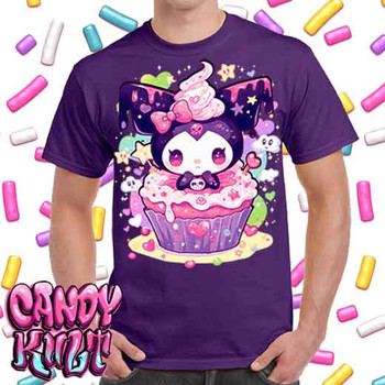 Spookycore Cupcake Kawaii Candy - Men's Purple T-Shirt
