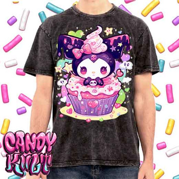 Spookycore Cupcake Kawaii Candy - UNISEX STONE WASH T-Shirt
