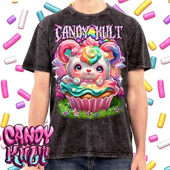 Hardcore Rainbow Bear Retro Candy - UNISEX STONE WASH T-Shirt