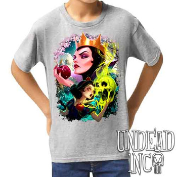 Wicked Elegance - Kids Unisex GREY Girls and Boys T shirt