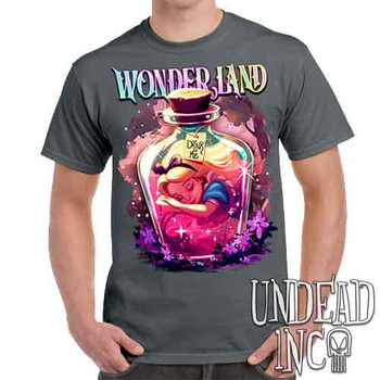 Dreaming Of Wonderland - Men's Charcoal T-Shirt