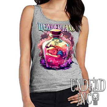 Dreaming Of Wonderland - Ladies GREY Singlet Tank